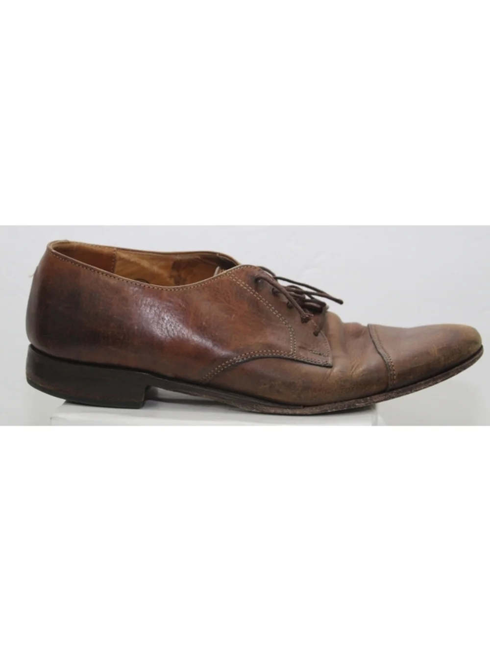 Cole Haan Watson Casual Brown Cap-Toe Oxford Mens Leather Dress Shoes Size 10 D